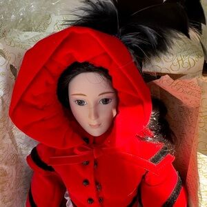 Franklin Heirloom Doll "JO" From Little Women 1984 17" Tall